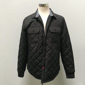 Men's Quilted Black Jacket / Urban